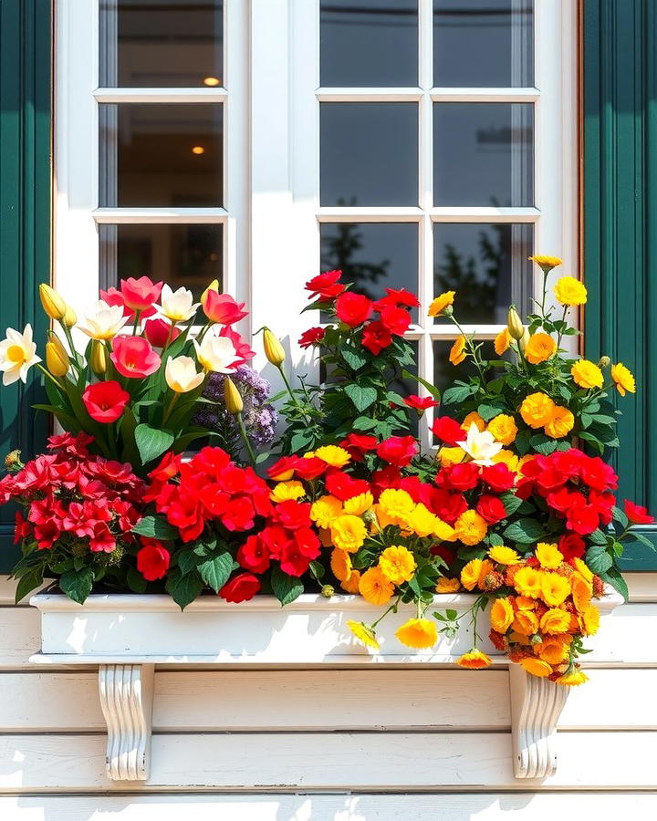 Seasonal Flower Rotations - 25 window box ideas