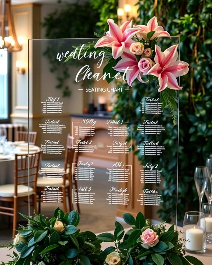 Seating Chart with a Modern Twist - 30 Wedding Sign Ideas