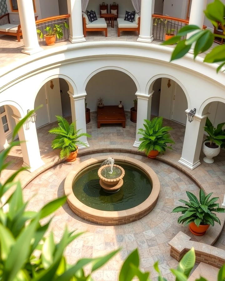 Semi Circle Patio with Water Feature - 25 Semi Circle Patio Ideas and Inspiration