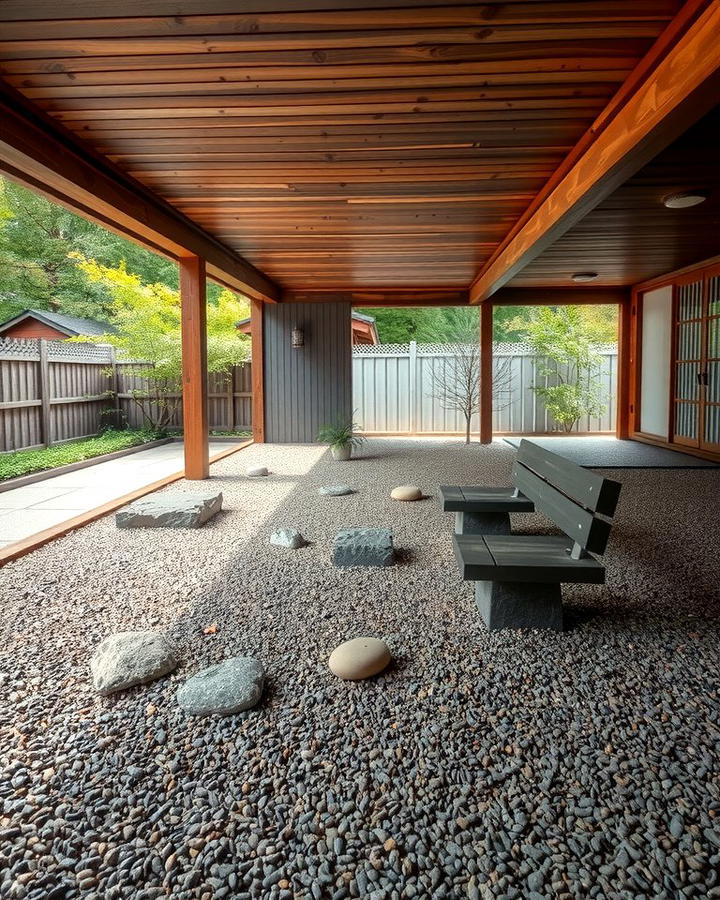 Serene Zen Garden - 25 Under Deck Landscaping Ideas