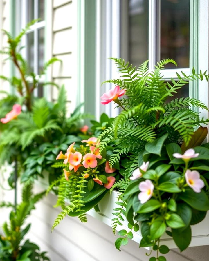 Shade Loving Plant Displays - 25 window box ideas