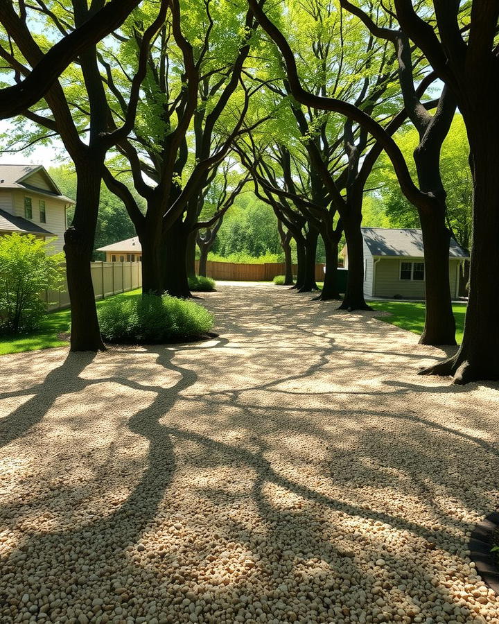 Shaded Woodland Trails - 25 Pea Gravel Walkway Ideas