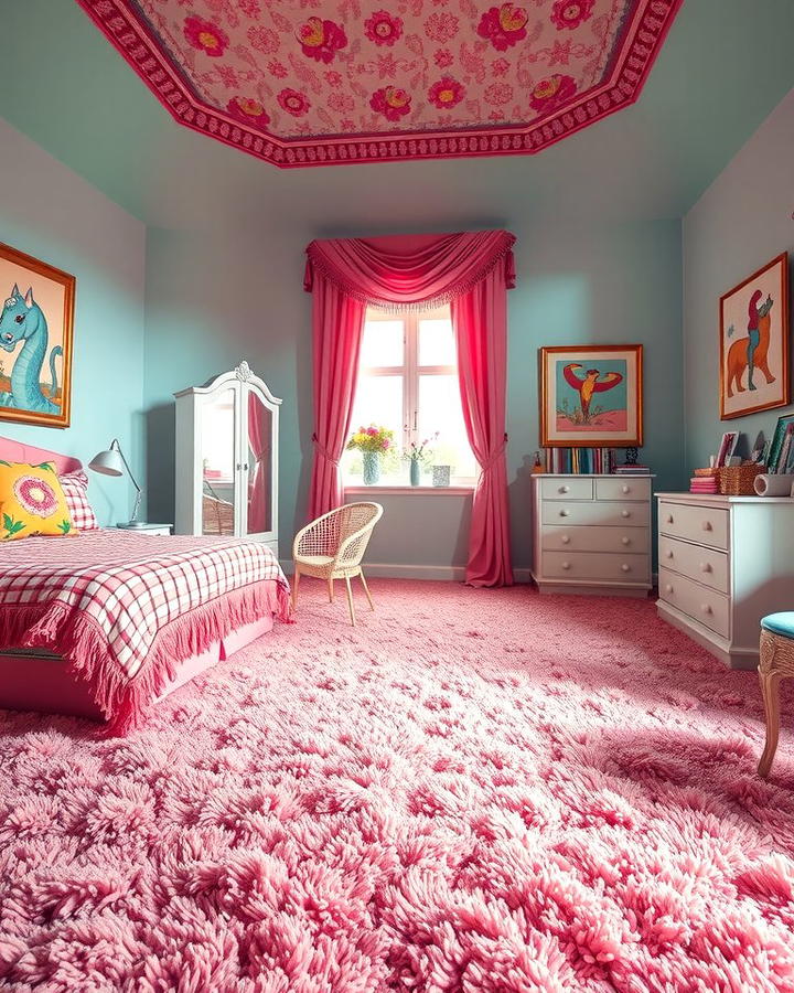 Shag Carpeting - 30 80s Bedroom Ideas