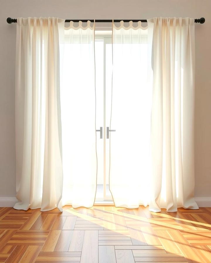 Sheer Elegance for Sliding Doors - 25 Sliding Door Curtain Ideas