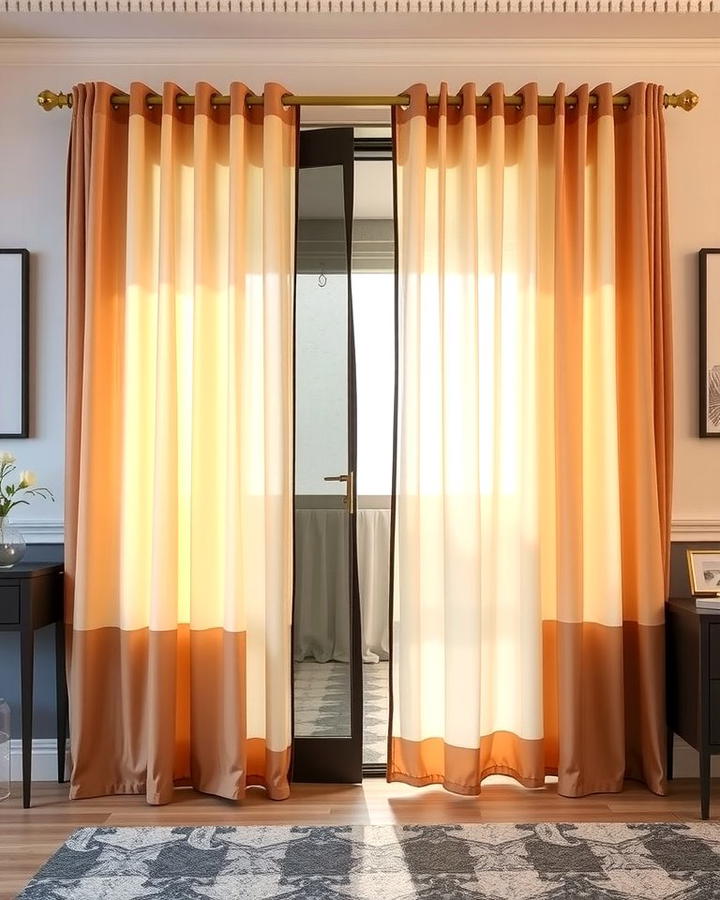 Sheer Elegance with Layered Curtains - 25 Sliding Door Curtain Ideas