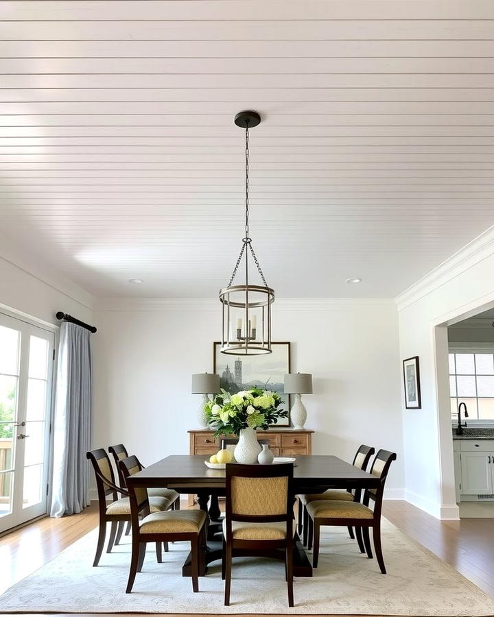 Shiplap Ceiling Extension - 25 Shiplap Dining Room Wall Ideas