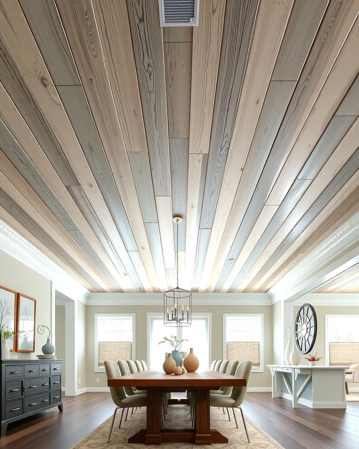 Shiplap Ceiling for Added Texture - 25 Shiplap Dining Room Wall Ideas