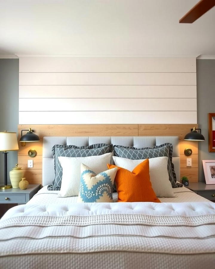 Shiplap Headboard for a Custom Touch - 25 Shiplap Bedroom Ideas