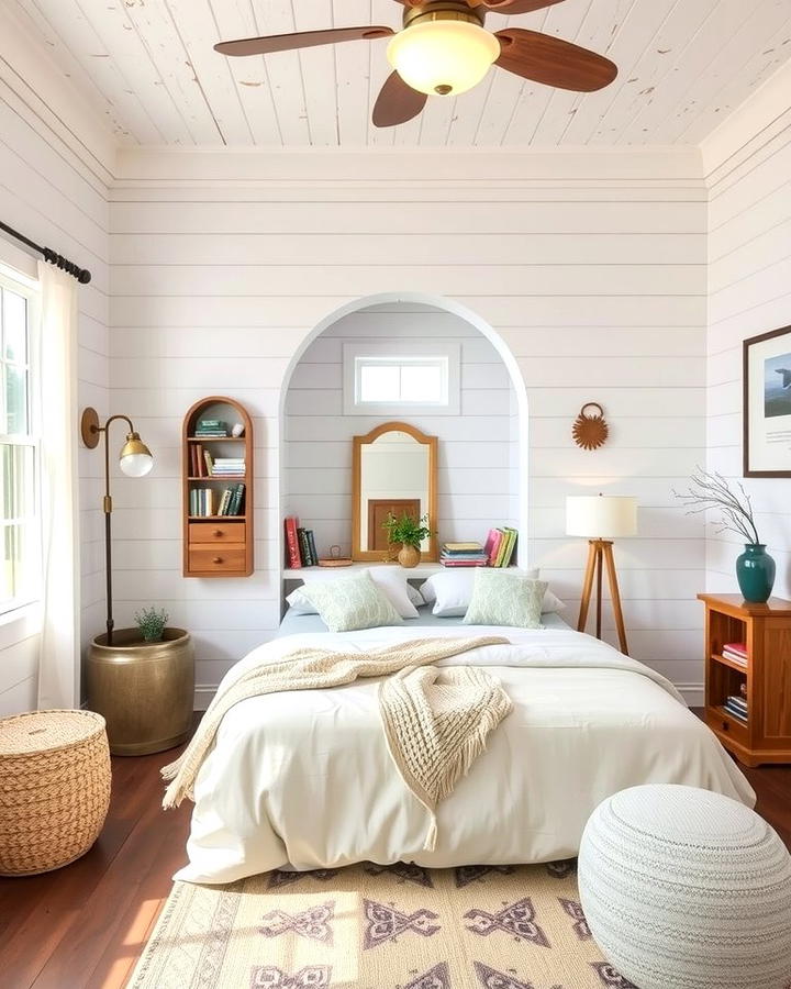 Shiplap Nook or Alcove - 25 Shiplap Bedroom Ideas