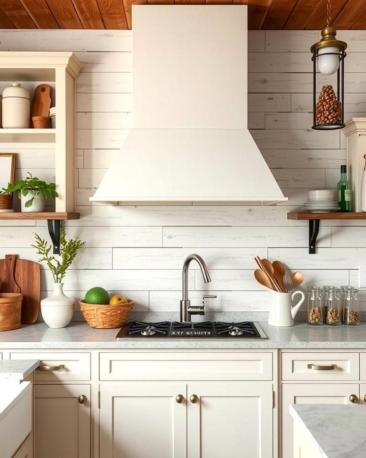 Shiplap Paneling - 25 Rustic Backsplash Ideas