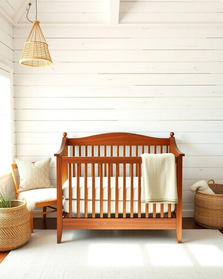 Shiplap Walls - 25 Rustic Nursery Ideas