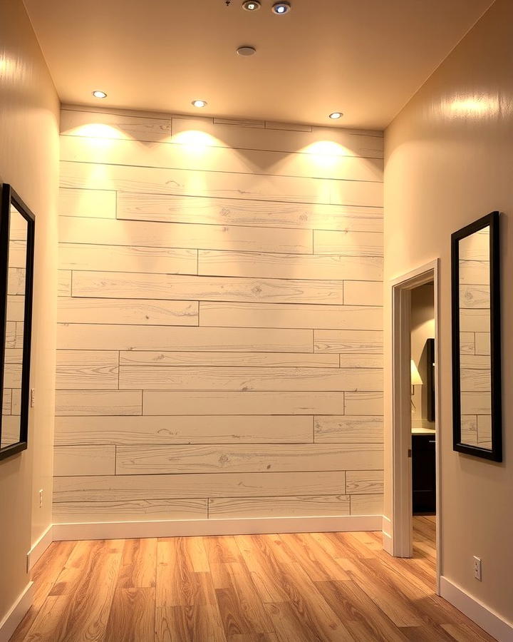 Shiplap with Integrated Lighting - 25 Shiplap Wall Entryway Ideas