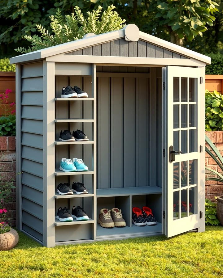 Shoe Storage Shed - 25 Outdoor Shoe Storage Ideas