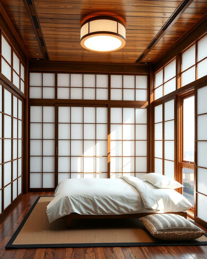 Shoji Screens for Privacy and Style - 25 Zen Bedroom Ideas