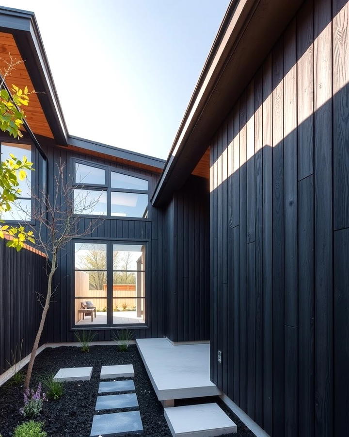 Shou Sugi Ban Charred Wood Siding - 25 Modern Siding Ideas for a Contemporary Home