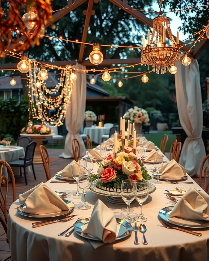 Silver Themed Garden Party - 30 25th Wedding Anniversary Ideas