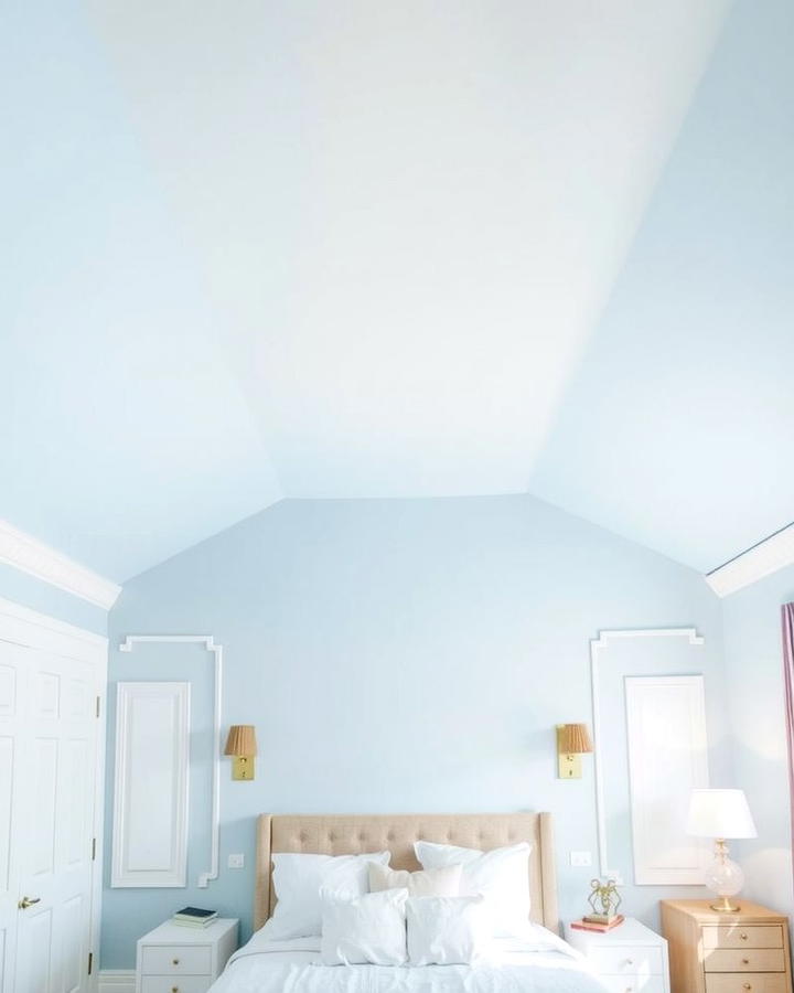 Sky Blue Ceiling for an Open Feel - 25 Sky Blue Bedroom Ideas