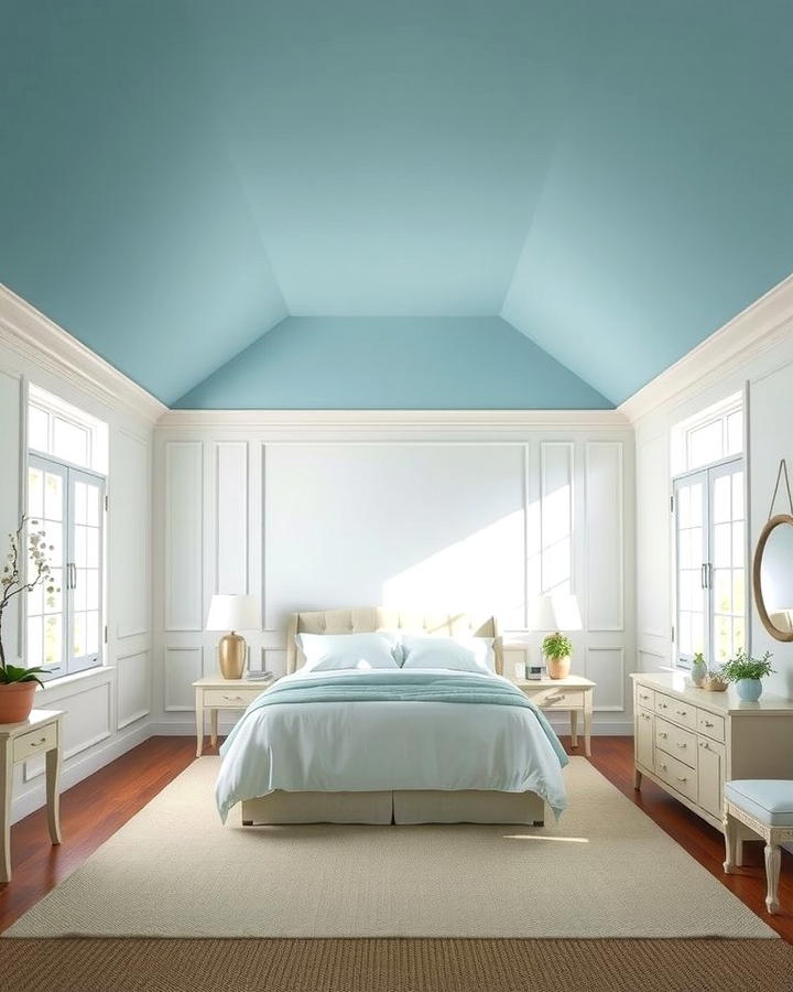 Sky Blue Ceiling - 25 Sky Blue Bedroom Ideas