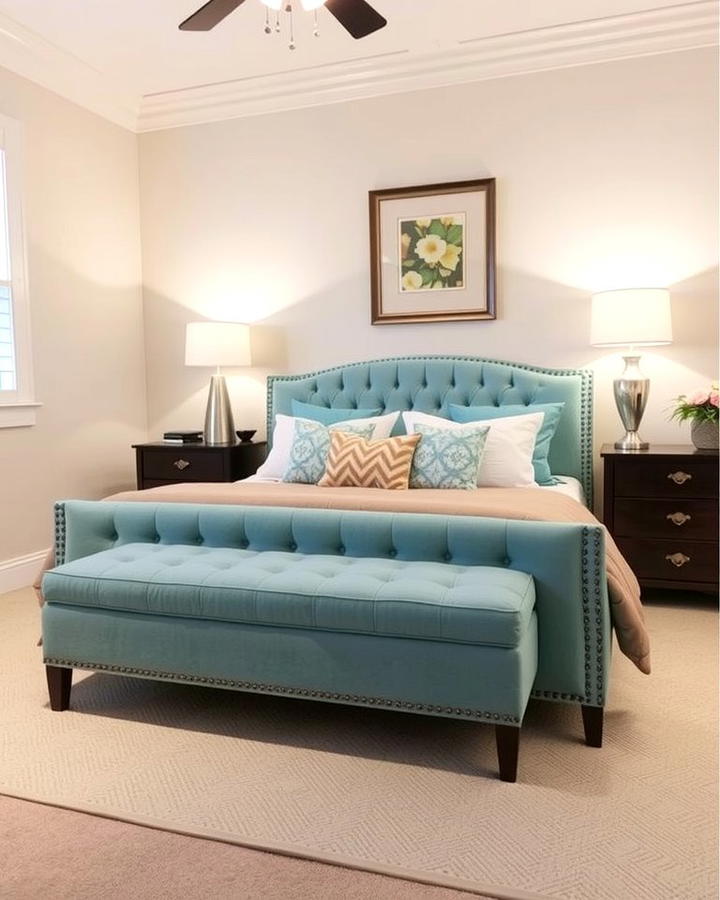 Sky Blue Upholstery - 25 Sky Blue Bedroom Ideas