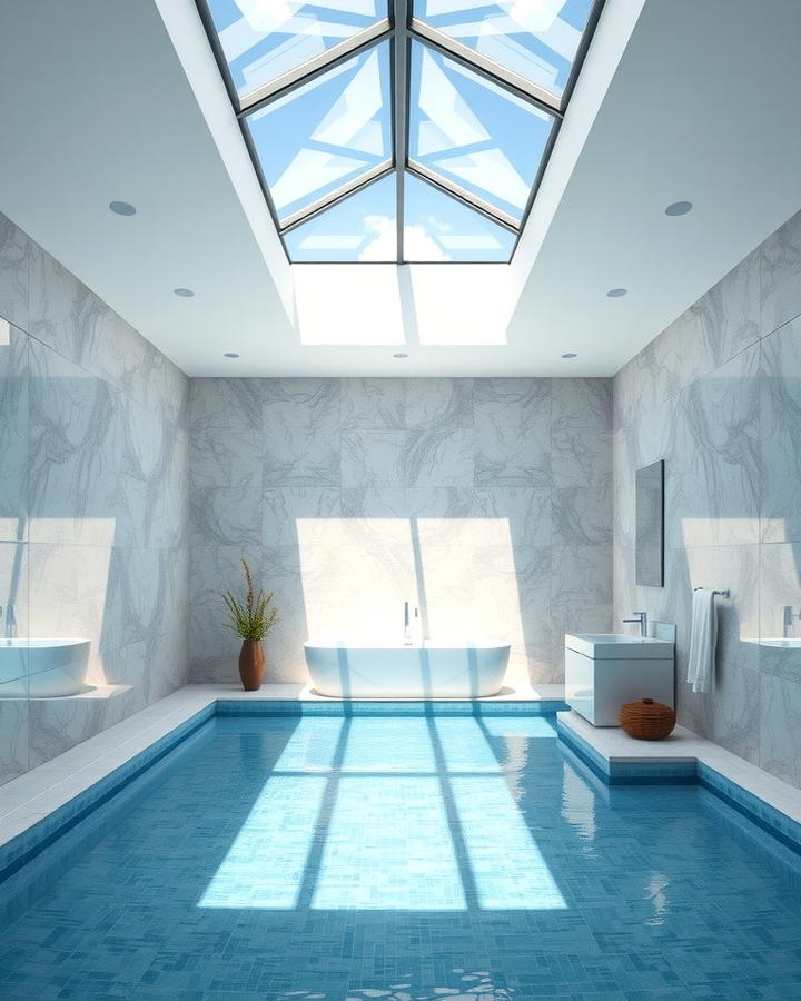 Skylight Installation - 25 Pool Bathroom Ideas