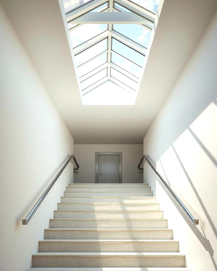 Skylight or Natural Light Integration - 25 Staircase Lighting Ideas