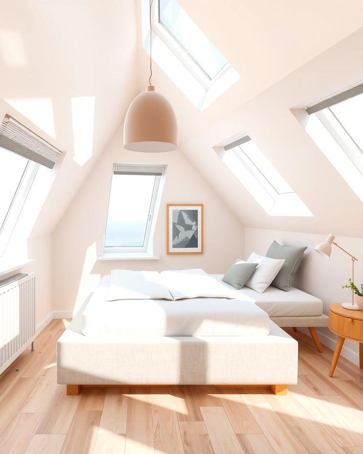 Skylights for Natural Illumination - 25 small bedroom lighting ideas