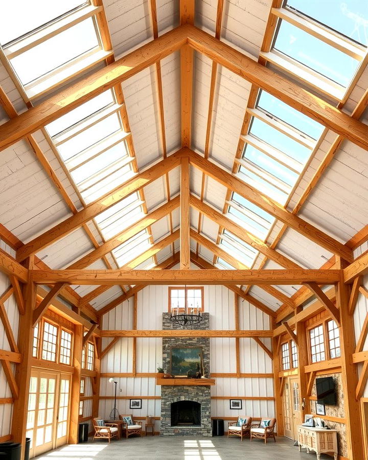 Skylights for Natural Light - 25 Pole Barn Interior Ideas