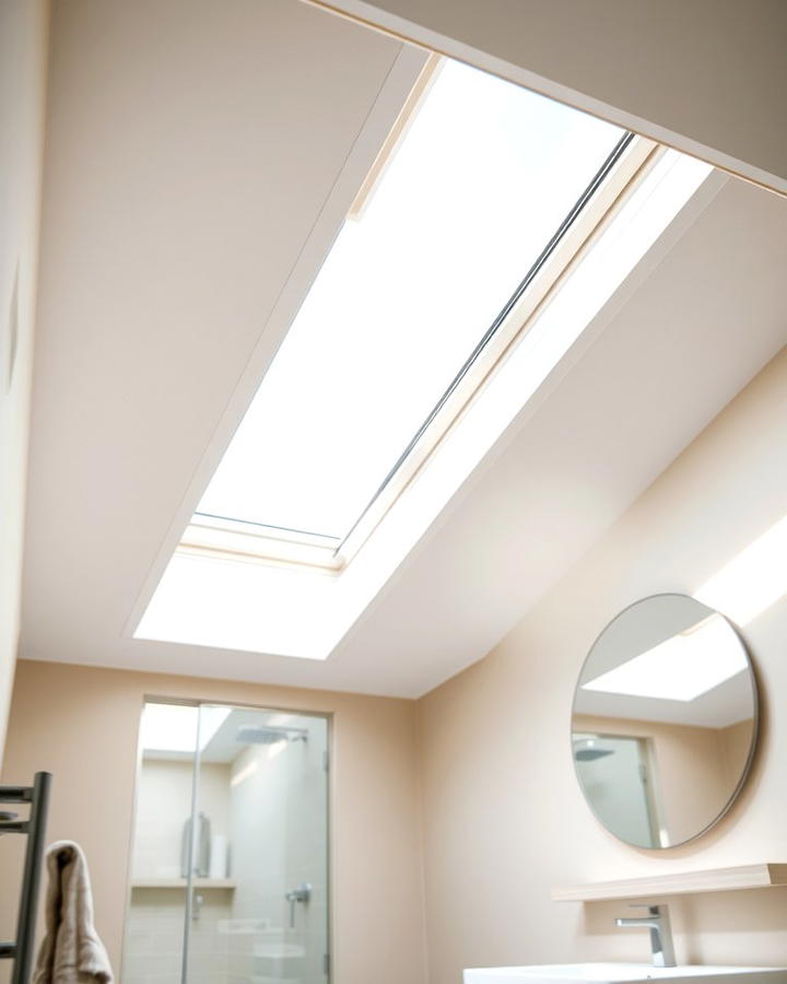 Skylights for Natural Light - 25 Small Ensuite Design Ideas