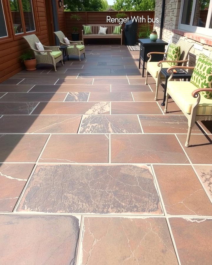 Slate Tiles for a Natural Look - 25 patio tile ideas