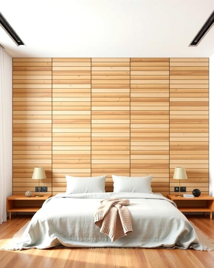 Slatted Wood Wall Design - 25 Wood Accent Wall Ideas