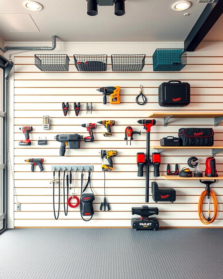 Slatwall Panels - 25 Power Tool Storage Ideas