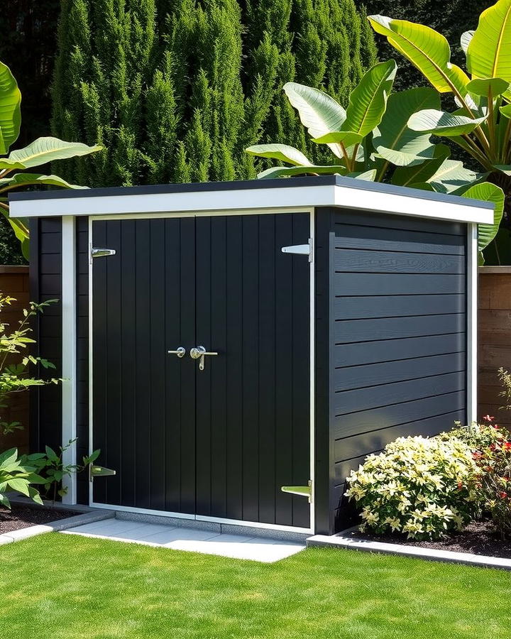 Sleek Charcoal Gray - 25 Shed Color Ideas