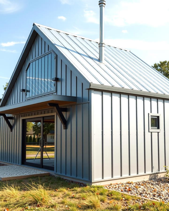 Sleek Metal Panels - 30 Pole Barn and Barndominium House Exteriors