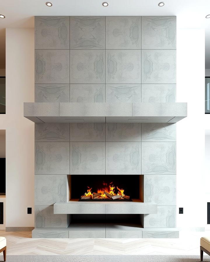 Sleek and Modern Minimalism - 25 Two-story Fireplace Ideas