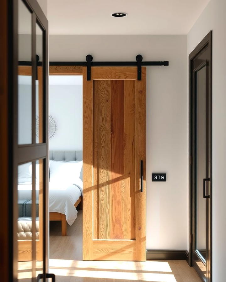 Sliding Barn Doors - 25 Townhouse Interior Design Ideas