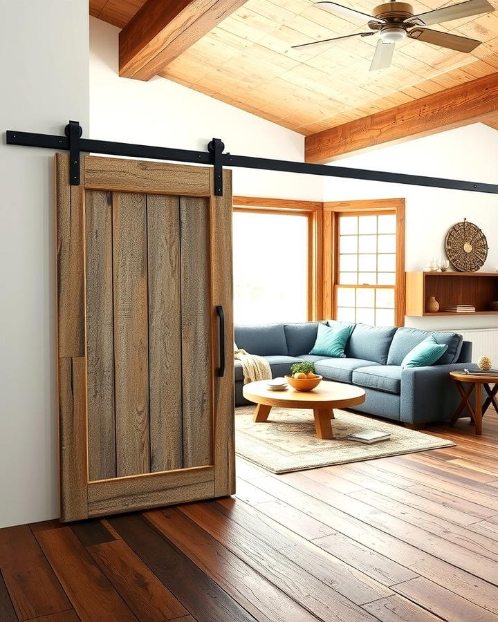 Sliding Barn Doors for Rustic Charm - 25 Room Divider Ideas