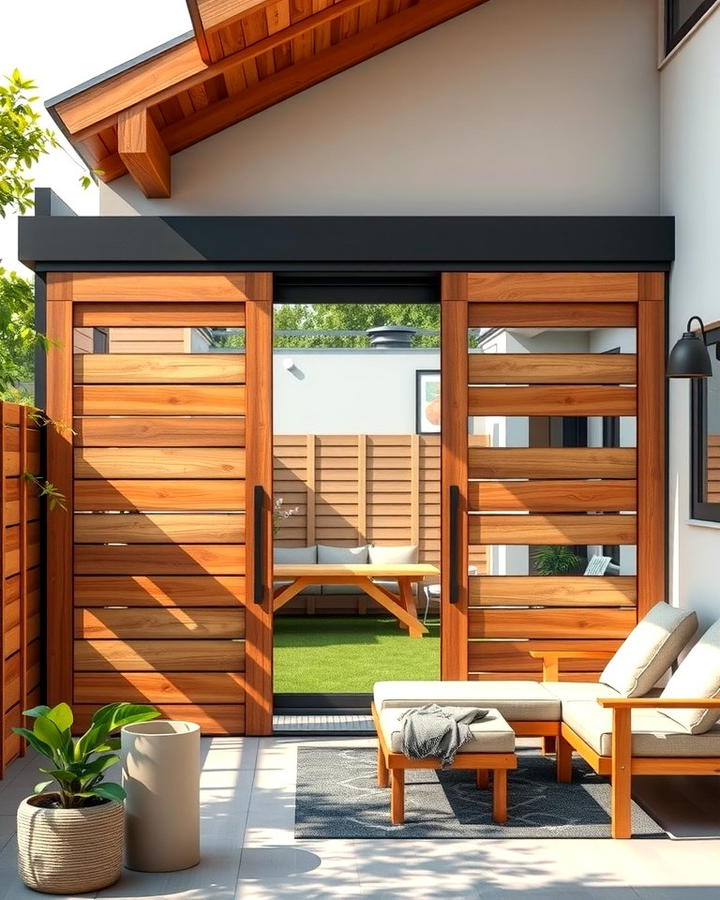 Sliding Privacy Panels - 25 Privacy Patio Ideas