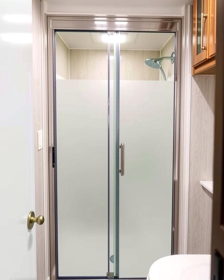 Sliding Shower Doors - 25 Small Rv Bathroom Ideas