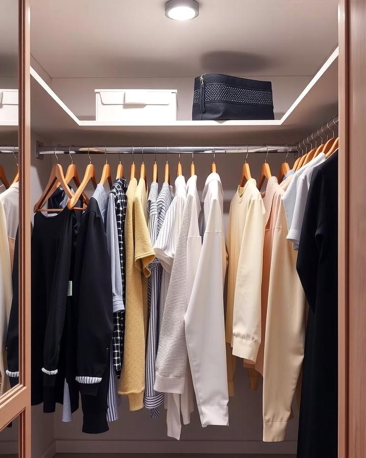 Slimline Hangers for Maximum Space - 25 Small Closet Storage Ideas