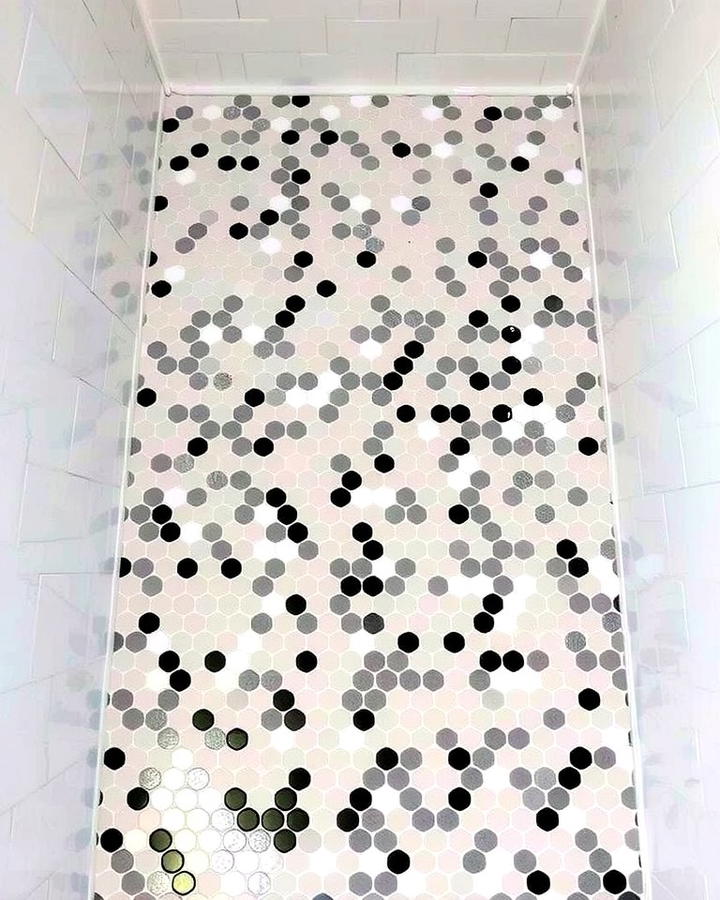 Small Penny Tiles - 30 Shower Floor Tile Ideas