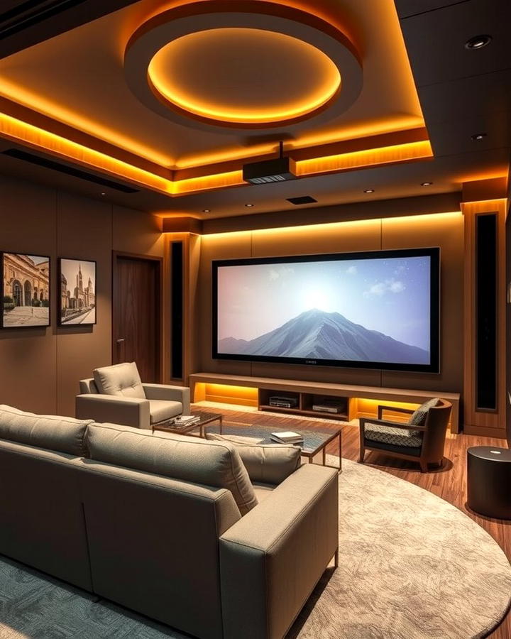 Smart Home Integration for Seamless Control - 30 Media Room Ideas