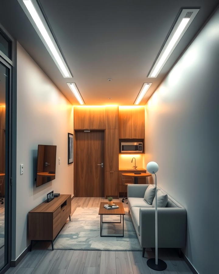 Smart Lighting Solutions - 25 Small Apartment Ideas for Guys