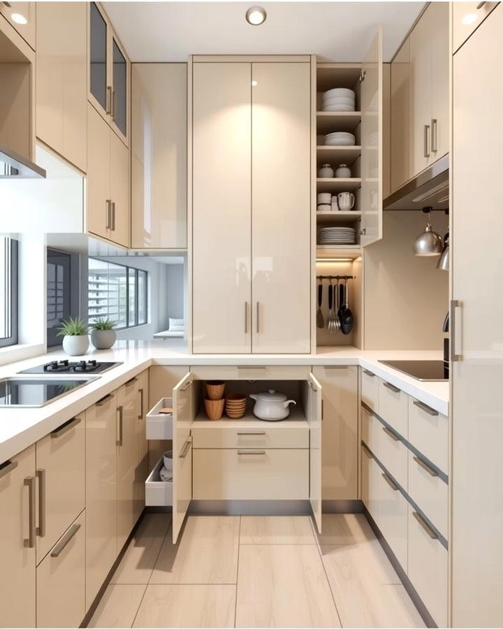 Smart Storage Solutions - 30 Parallel Modular Kitchen Design Ideas