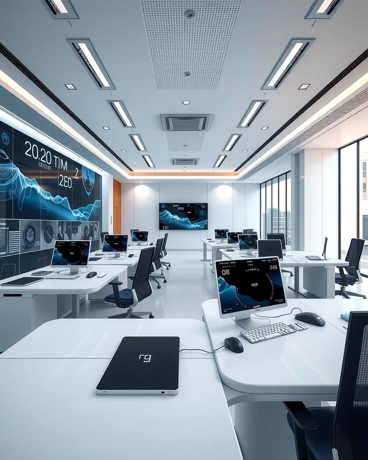 Smart Technology Integration - 25 Office Interior Design Ideas