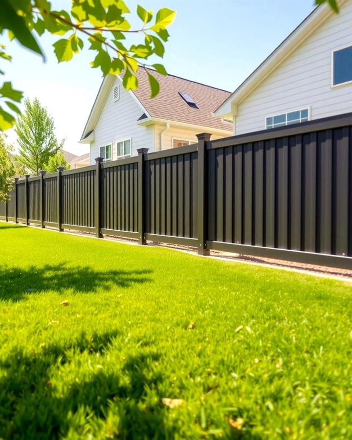 Smoky Charcoal Vinyl Fence - 25 Vinyl Fence Colors