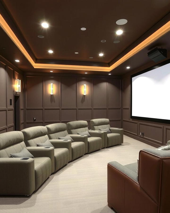 Smoky Taupe - 30 Home Theater Paint Colors