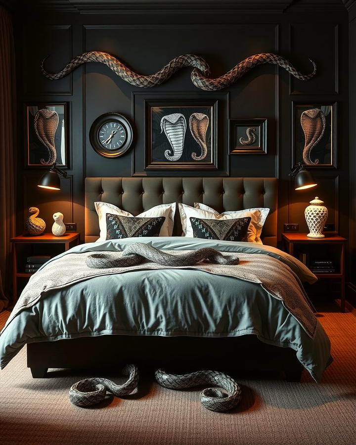 Snake Motif Decor - 25 Taylor Swift Themed Bedroom Decor Ideas