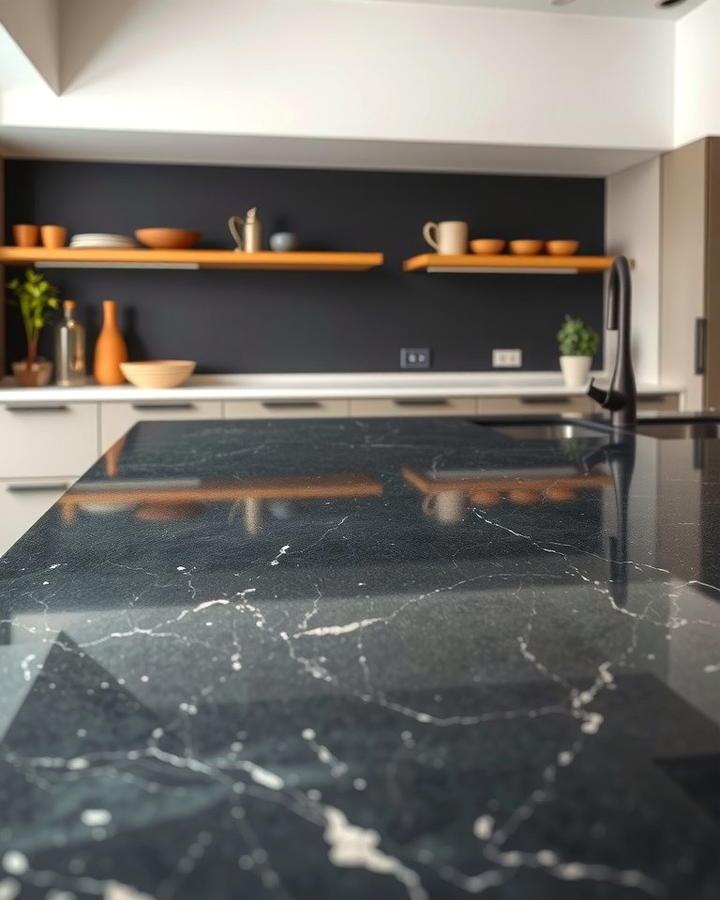 Soapstone Countertops with Oil Treatment - 25 Soapstone Kitchen Countertops