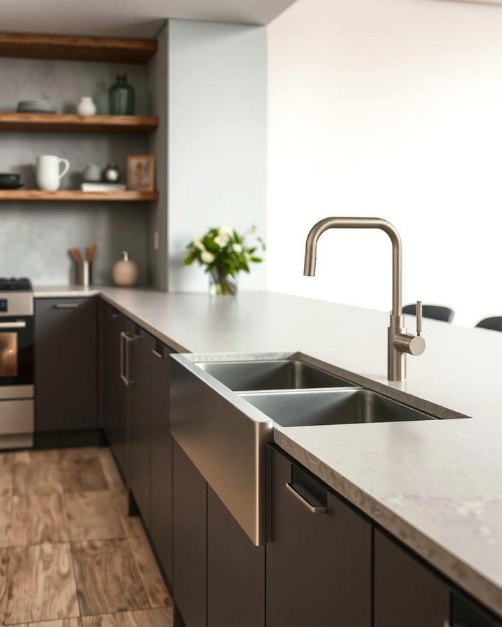 Soapstone with Integrated Sinks - 25 Soapstone Kitchen Countertops