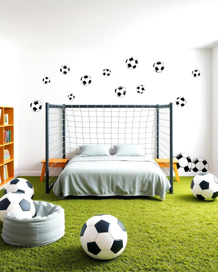 Soccer Themed Wall Decals - 30 Soccer Themed Bedroom Ideas